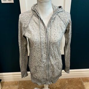 Juicy Couture zip front hooded gray sweater